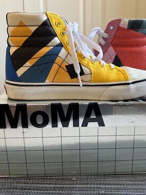 MoMA x Vans Llyubov Popova canvas Sk8-Hi. w7/m5.5. In box, worn once or twice.